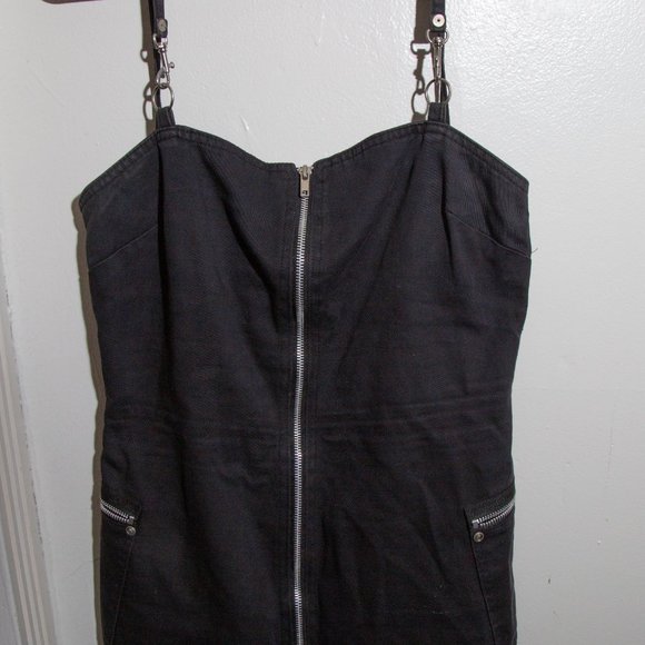 Vintage 90s Y2K DOGPILE Black Zip Up Mini - S - Picture 1 of 5